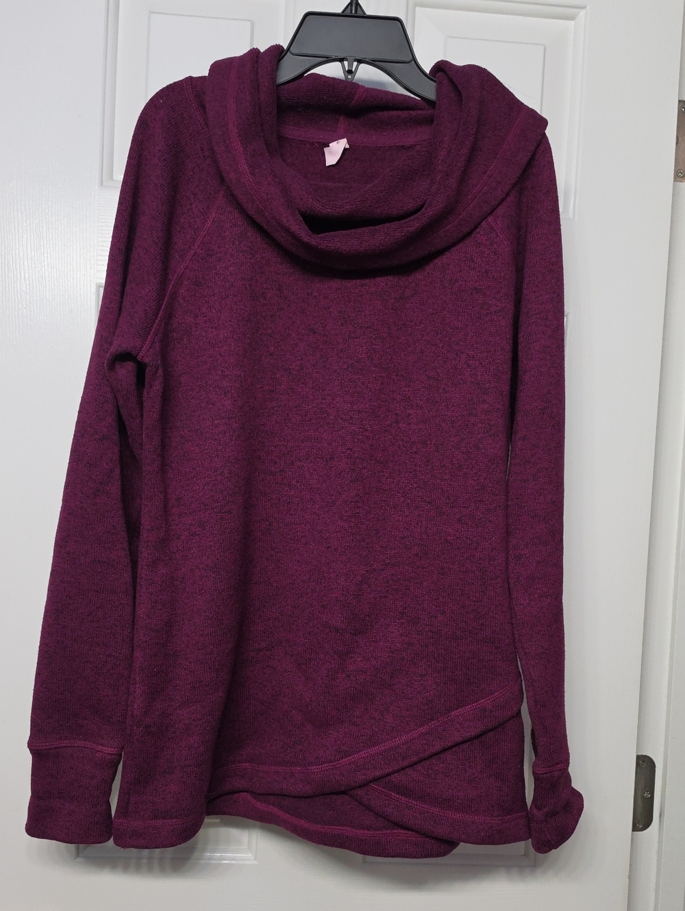 Ideology Plum Cowl Neck Sweatshirt